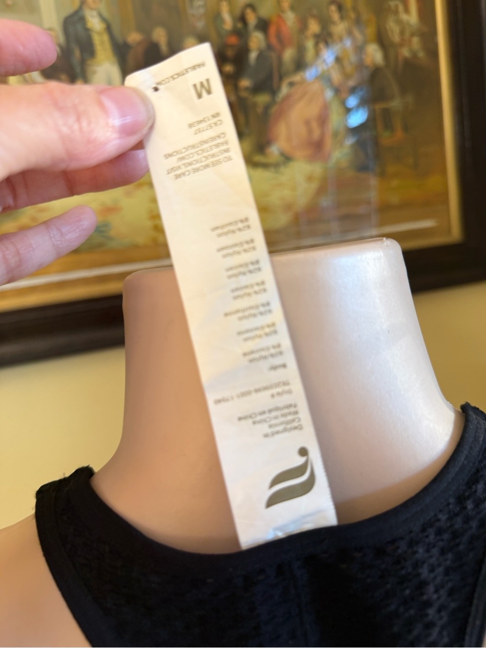 Fabletics Black Textured Racerback Tank - Picture 3 of 6